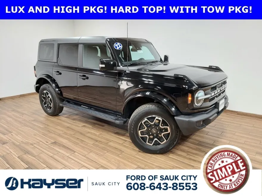 2022 Ford Bronco Base Big Bend Black Diamond Outer Banks Badlands Wildtrak Everglades photo 1