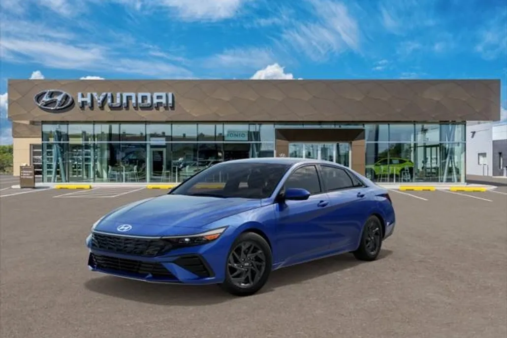 2025 Hyundai Elantra Hybrid Blue photo 1